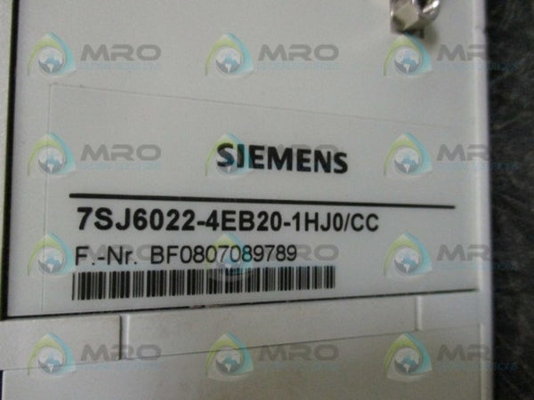 SIEMENS 7SJ6022-4EB20-1HJ0/CC OVERCURRENT PROTECTION RELAY NSMP