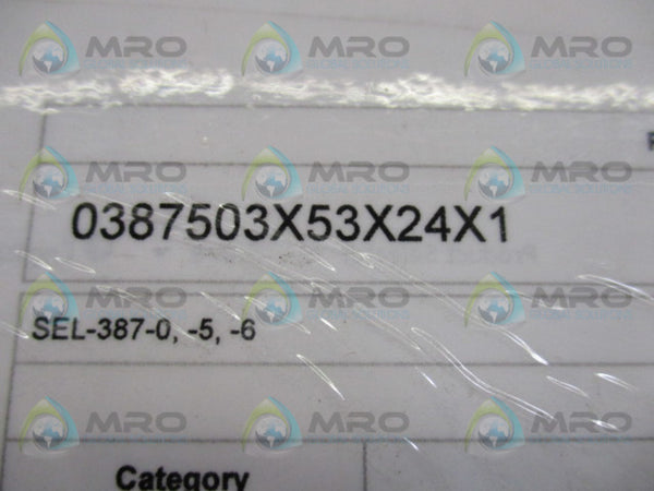 SEL SEL-387 0387503X53X24X1 OVERCURRENT RELAY DATA RECORDER NSMP