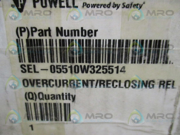 SEL SEL-551 05510W325514 OVERCURRENT RELAY RECLOSING RELAY NSMP