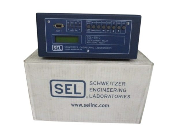 SEL SEL-551C 0551C0DX554X OVERCURRENT RELAY RECLOSING RELAY NSMP