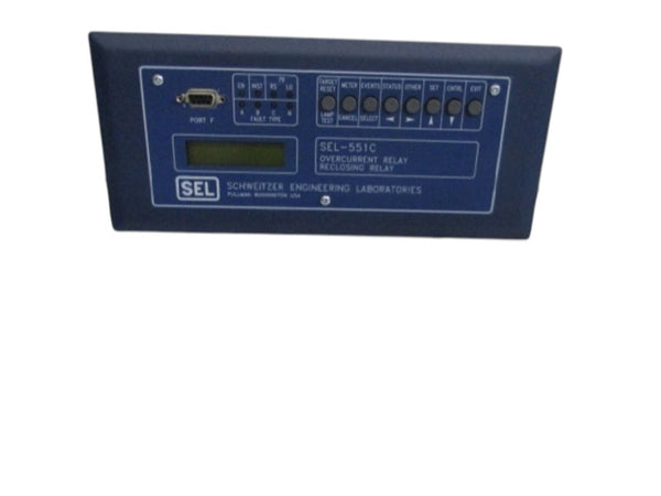 SEL SEL-551C 0551C0C2533X OVERCURRENT RELAY RECLOSING RELAY NSMP