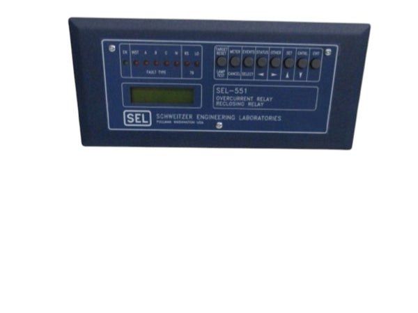 SEL SEL-551 0551003X631X OVERCURRENT RELAY RECLOSING RELAY NSMP