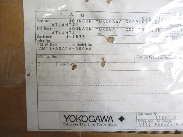 YOKOGAWA AM11-ASA1A-000*A 80-264VAC NSMP