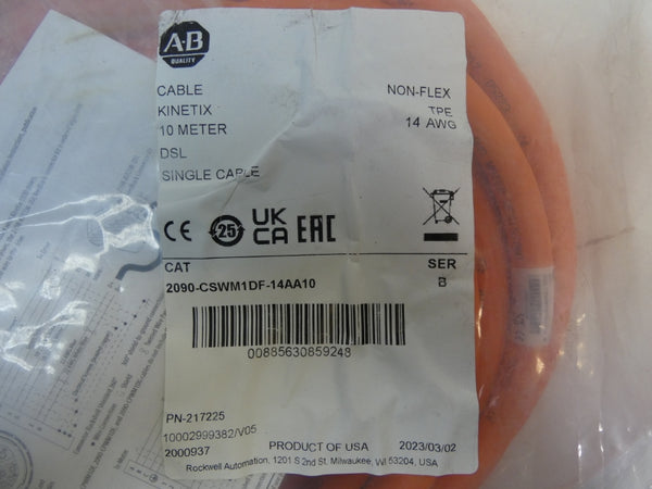 ALLEN BRADLEY 2090-CSWM1DF-14AA10 SER. B 10M NSMP