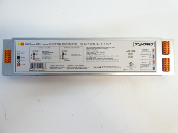 STANDARD E296T8PS120-277/N/HO/XTRM 60013 120-277V 1.61-0.68A NSMP