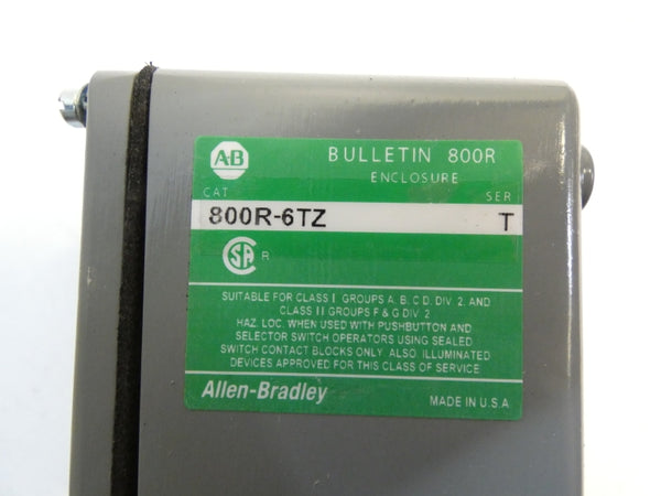 ALLEN BRADLEY 800R-6TZ SER. T NSMP