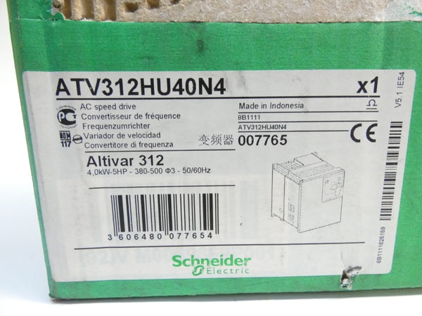 SCHNEIDER ELECTRIC ATV312HU40N4 380-500V 13.9A NSMP