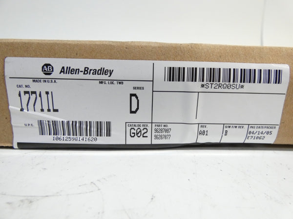ALLEN BRADLEY 1771-IL SER. D F/W B REV. G02 DATE: 2005 NSFS