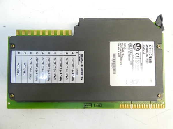 ALLEN BRADLEY 1771-OFE1 SER. B F/W B REV. W01 10VDC 1.4A UNMP