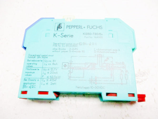 PEPPERL+FUCHS KG30-T30/EX 14493S NSNP