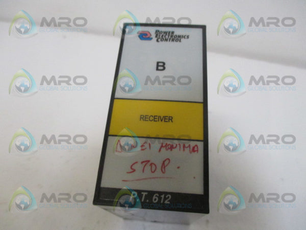 POWER ELECTRONIC CONTROLS P.T.612 RECIEVER RELAY UNMP