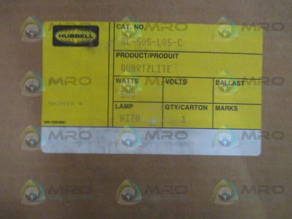 HUBBELL QL-505-L05-C QUARTZLITER FLOOD LIGHT NSMP