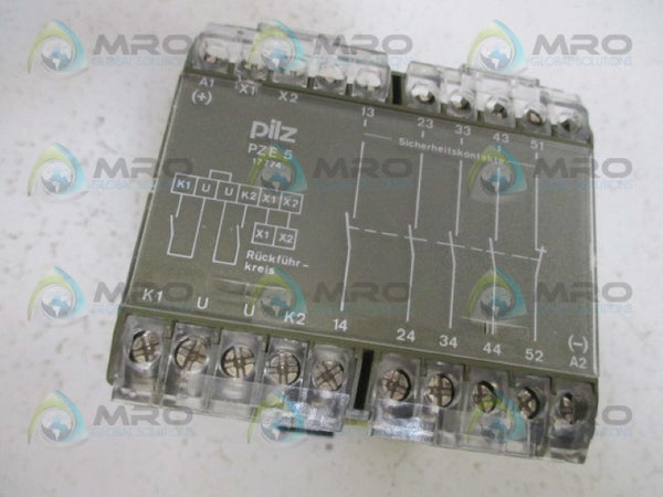 PILZ PZE/5-24VDC-4S SAFETY RELAY NSMP