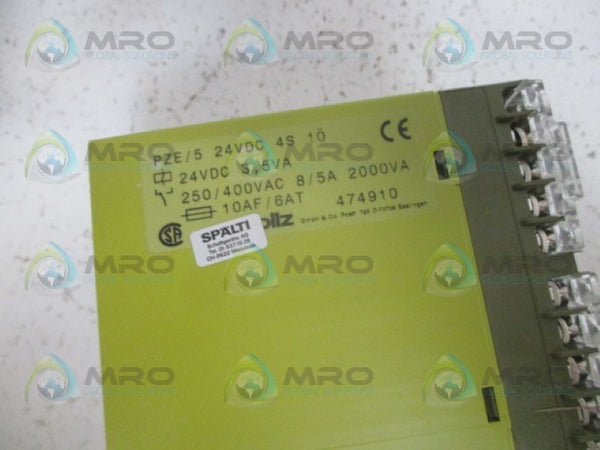 PILZ PZE/5-24VDC-4S SAFETY RELAY NSMP