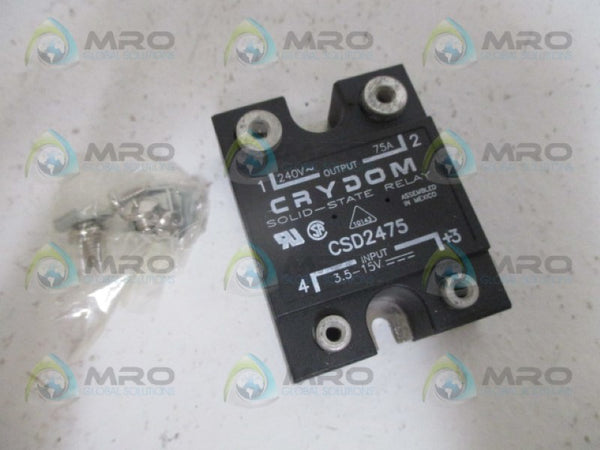 CRYDOM CSD2475 SOLID STATE RELAY 240V/75A NSMP