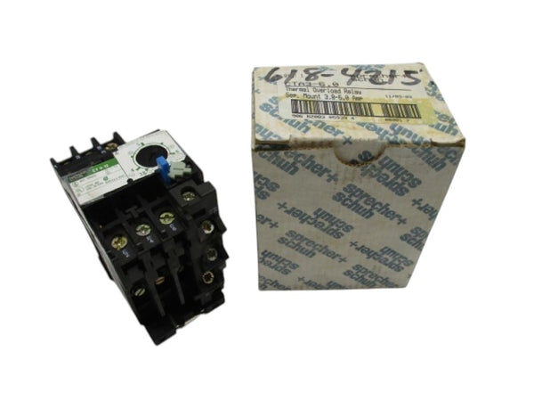 SPRECHNER+SCHUH CTA3-6.0 OVERLOAD RELAY 3.8-6.0 (AS PICTURED) NSMP