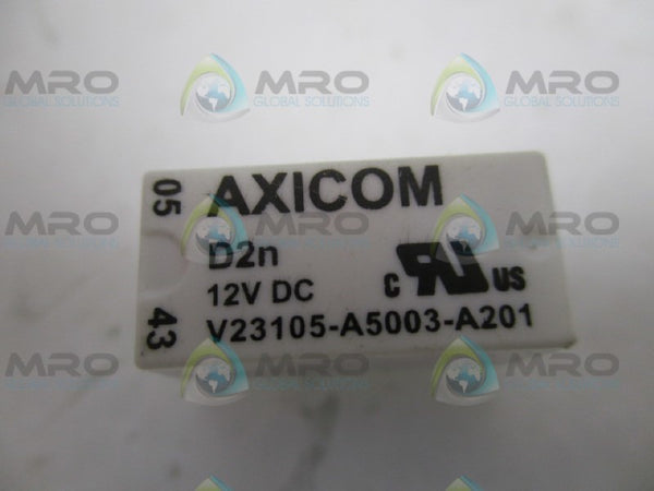 AXICOM V23105-A5003-A201 RELAY 12VDC NSNP