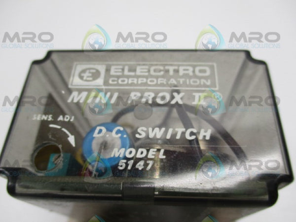 ELECTRO MINIPROX II 5147 D.C. SWITCH RELAY UNMP