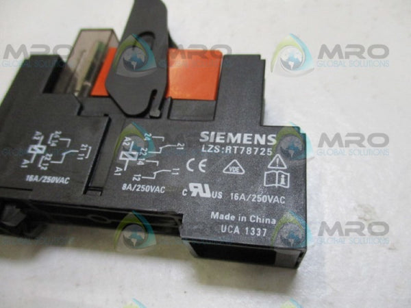 SIEMENS LZS:RT4A4L24 758-6876 COMPACT RELAY PLUG IN 24V NSMP