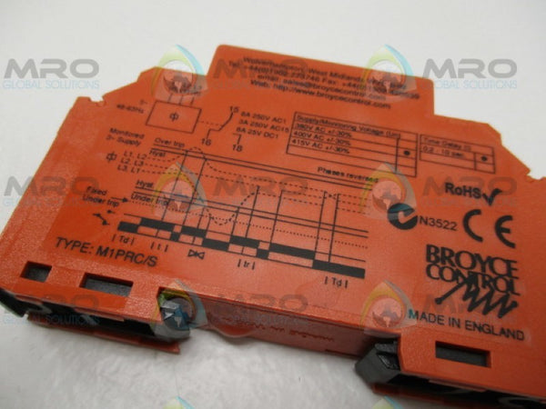 BROYCE CONTROL M1PRC/S TIME DELAY CONTROL RELAY.2-10 SECONDS UNMP