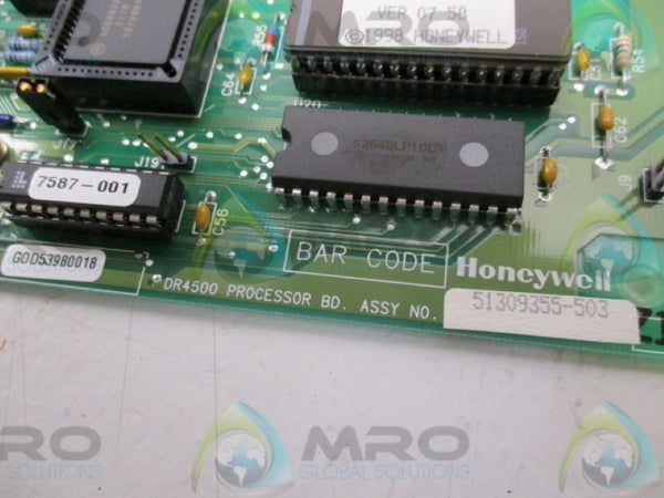 HONEYWELL 51309355-503 CE MARK PROCESSOR BOARD RELAY NSMP