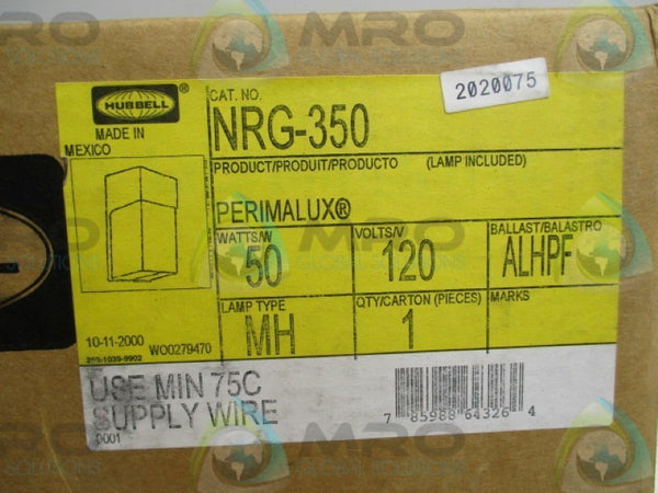 HUBBELL NRG-350 OUTDOOR LIGHTING 50W 120V NSMP