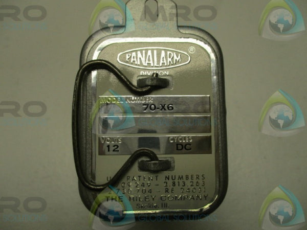 PANALARM 70-X6 CONTROL RELAY 12VDC  NSNP