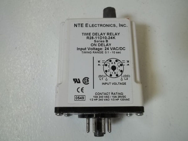 NTE ELECTRONICS INC. R28-11D10-24K TIME DELAY RELAY UNMP