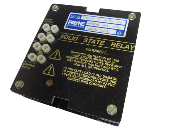 PAYNE ENGINEERING 11DZ-4-30 SOLID STATE RELAY 480V UNMP