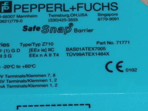 PEPPERL+FUCHS 71771 SAFE SNAP BARRIER NSMP