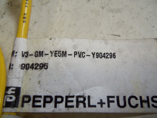PEPPERL+FUCHS V3-GM-7E5M-PVC-Y904296 CORDSET 904296 UNMP