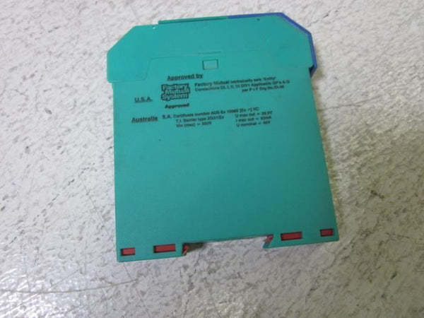 PEPPERL+FUCHS ZG31/EX TRANSFORMER ISOLATED REPEATER UNMP