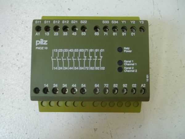 PILZ PNOZ 10 6S/4O SAFETY RELAY UNMP