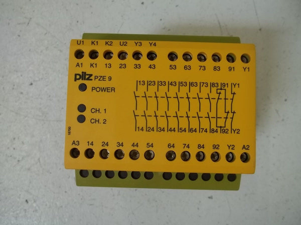 PILZ PZE 9 8S / 1O SAFETY RELAY NSMP