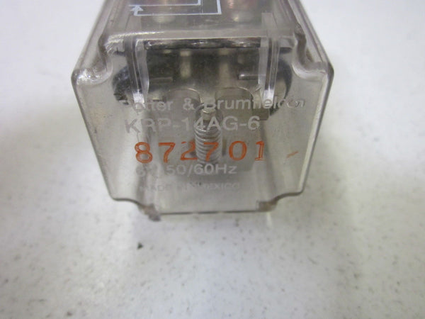 POTTER & BRUMFIELD KRP-14AG-6 RELAY 6V UNMP