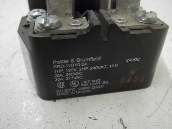POTTER & BRUMFIELD PRD-11DY0-24 GENERAL PURPOSE RELAY UNMP