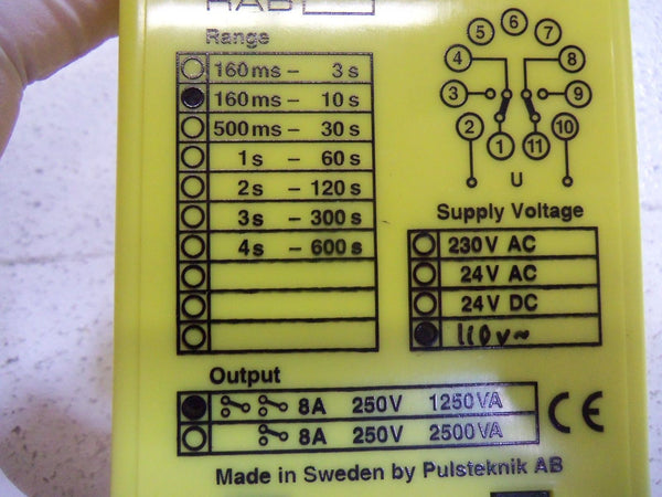 PULSTEKNIK RELAY DELAY OFF RAB  UNMP