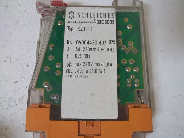 SCHLEICHER KZTH 11 RELAY 50-220V 0,5-10S UNMP