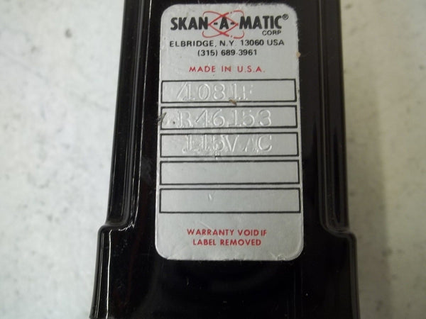SKAN-A-MATIC R46153 PHOTOELECTRIC RELAY 115VAC UNMP