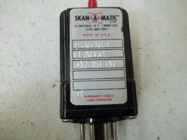 SKAN-A-MATIC T36262 RELAY 12VDC UNMP