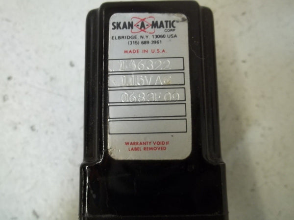 SKAN-A-MATIC T46322 PHOTOELECTRIC TIMER CONTROL RELAY 115VAC UNMP
