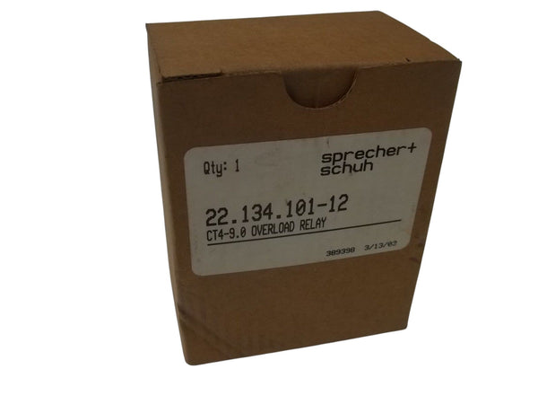 SPRECHER+SCHUH CT4-9.0 OVERLOAD RELAY NSMP