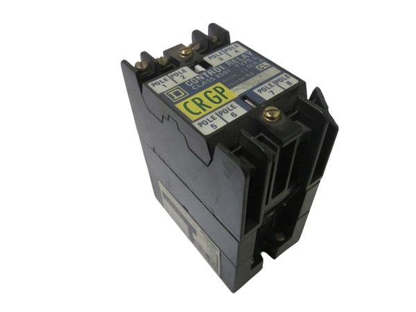 SQUARE D 8501-L0-40 CONTROL RELAY 120V (CRACK)  UNMP