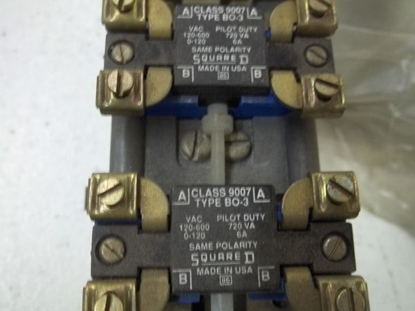 SQUARE D 9050-B03R SER.E PNEUMATIC TIMING RELAY 120V UNMP