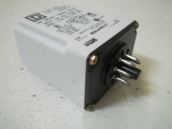 SQUARE D 9050-JCK60V20 SER.B ON DELAY TIMING RELAY UNMP