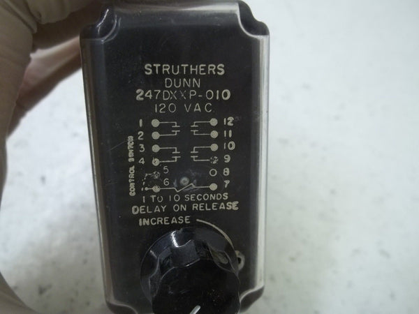 STRUTHERS-DUNN 247DXXP-010 RELAY 120VAC UNMP