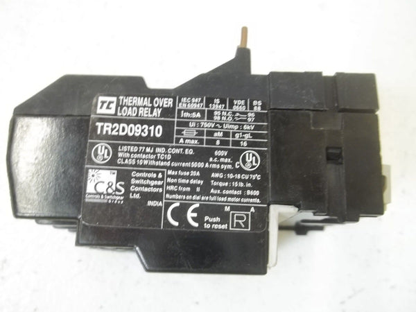 TC TR2DO9310 THERMAL OVER LOAD RELAY UNMP