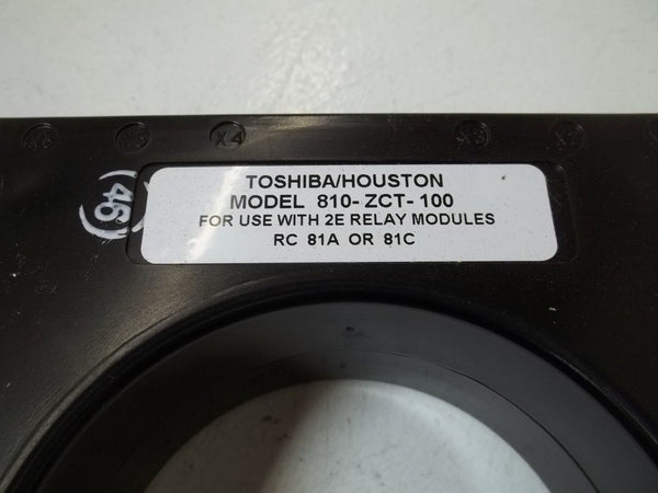 TOSHIBA 810-ZCT-100 GROUND FAULT RELAY NSMP
