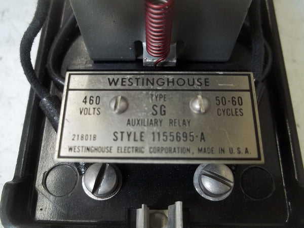 WESTINGHOUSE 1155695-A AUXILIARY RELAY 460V 50-60 CYCLES UNMP