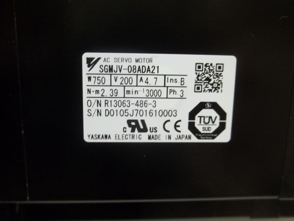 YASKAWA SGMJV-08ADA21 AC SERVO MOTOR NSMP